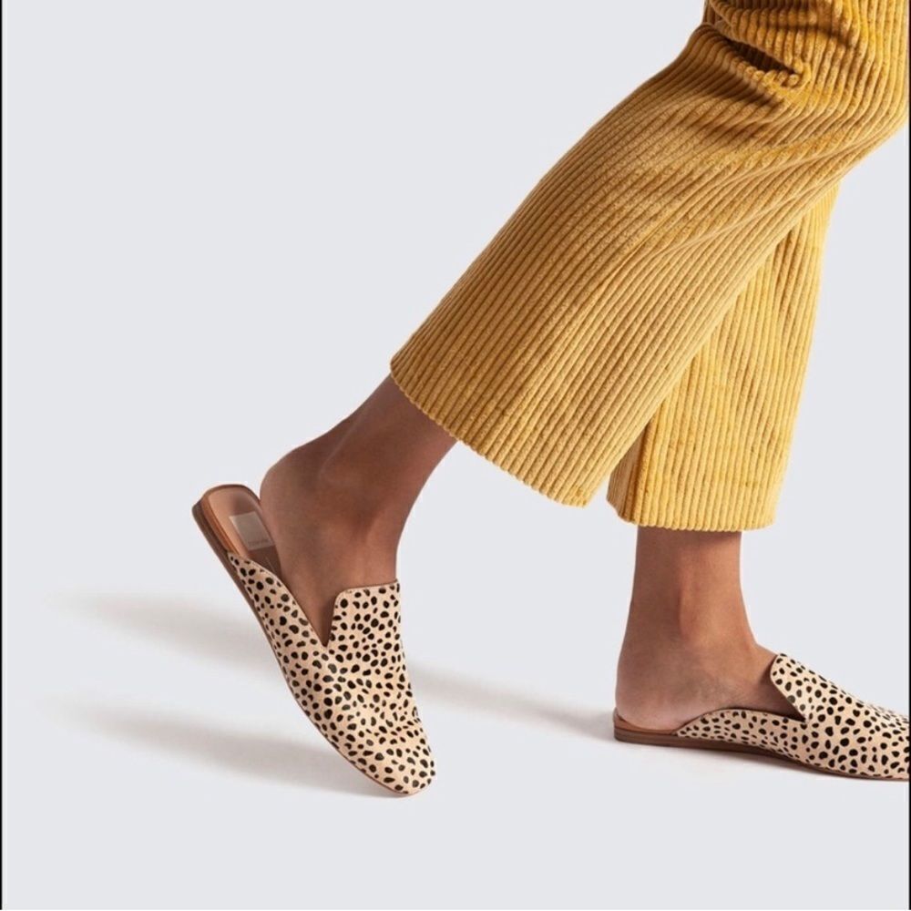 Dolce Vita giraffe print espadrilles mules A14